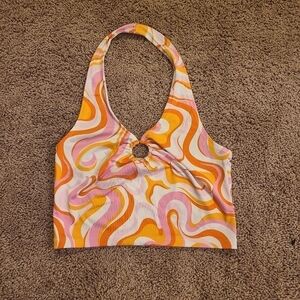 H&M cropped halter top